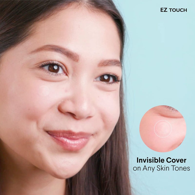 EZ Touch Touch-free Hydrocolloid Acne Pimple Patch (60 count, 12mm, Invisible) | Ultra-thin & Vaterproof | Patented Korean Slim Cover - Image 3